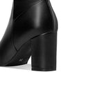 Bota Longboot Cano Longo Em Couro Ecológico / Veludada